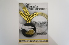 HASSIA Drillmaschine Prospekt Typ N 4 Seiten ca 1955