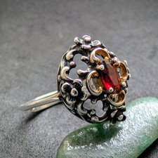 Vintage Tracht Ring 925 Silber