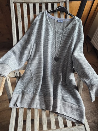 Eleganter langer pullover - pullover, 52