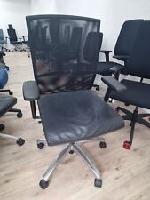 Dauphin - Mille Miglia - Bürodrehstuhl - Leder / Netz - Schwarz - A470