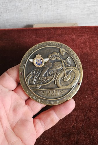 Vintage emaille motorrad - emaille,