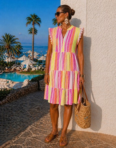 Sommer kleid tunika damen - sommer,