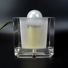 Nachtmann Glas Lampe Tischlampe Cube Würfel Teilsatiniert Vintage Retro Look