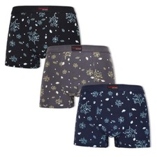 Herren Boxershorts Baumwolle Unterwäsche Unterhosen Retroshorts M - XXL 3er pack