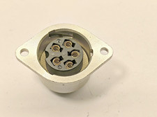 Tuchel Flanschdose  5-polig Bajonett NOS