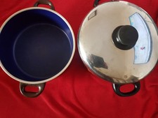 Silit Kochtopf,orange Desing 70 / 80 iger Jahre + großen Sterntopf mit Deckel