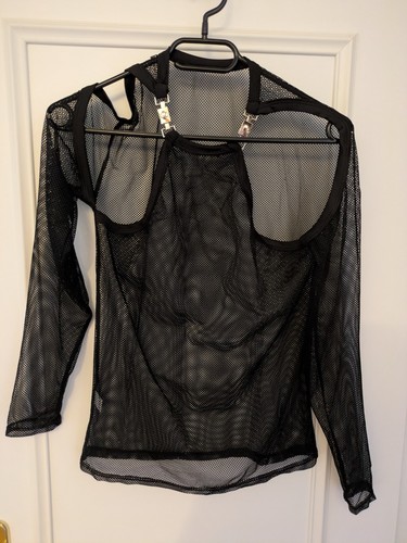 Transparentes schwarzes mesh - transparentes,