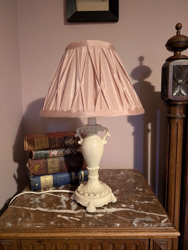 Vintage tischlampenfuß creme - vintage,