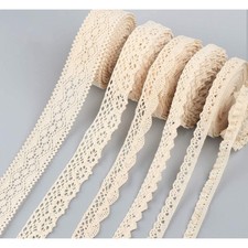 Exquisites 30M Baumwoll Spitzenband im Vintage-Stil für Dekoration & Handwerk