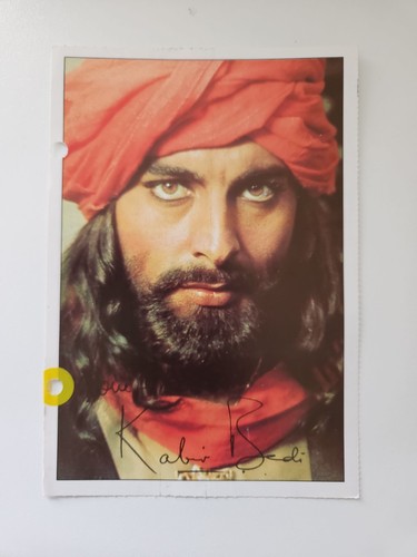 Kabir bedi autogrammkarte - bedi,