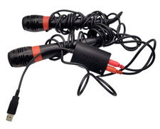 Original SingStar Mikrofone mit USB-Adapter für Playstation 2, 3, 4 Karaoke