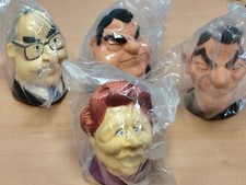 4x Schleich Quetschkopf Knautschfigur politiker thatcher reagan kohl strauss K36