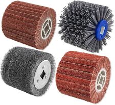 Satinierwalze 100 / 120 mm Kombi Schleifwalze Drahtbürste Nylonbürste P80-P600