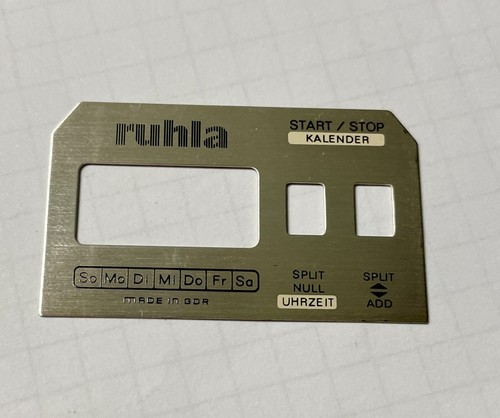 Maske für ddr - für, stoppuhr