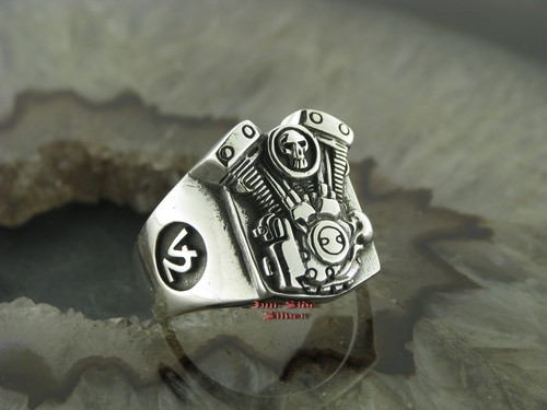 Silberring totenkopfring - silberring,