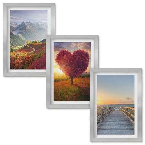 Wandbilderset silberrahmen - wandbilderset,