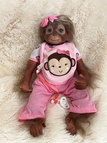 Reborn baby affe puppe - puppe, mit