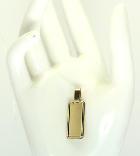 Anhänger gravurplatte 14kt - anhänger,