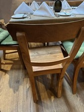 Massiver Teakholz Teak Esszimmer Garten Stuhl Sessel Maryoto Top Qualität Natur