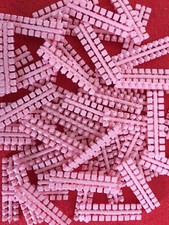 40 Ministeck Einserstreifen Streifen Steine Mosaikstein Farbe 31615 rosa