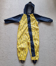 Lupilu Kinder Regen Overall Anzug Gr 86 - 92 / 1 - 2 J. / gelb blau Anker marine