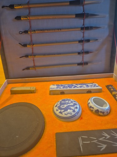Chinesisches kaligraphi set - kaligraphi,