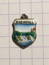 Wappen für Bettelarmband - Rheinfall - Silber - Antiko 800 -  ( 2 - 25 )