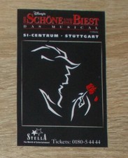 Alter Aufkleber | Sticker Die Schöne und das Biest Musical SI-Centrum Stuttgart
