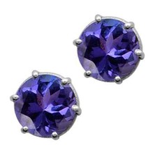 Tansanit Ohrstecker 925er