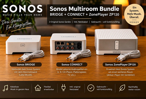 Sonos multiroom bundle bridge - sonos,