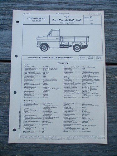 Ford transit 1000 1100 - ford,