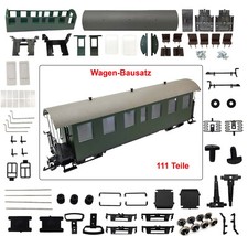Personenwagen HSB / DR 7 Fenster Spur-G Bausatz Selbstbau Garteneisenbahn