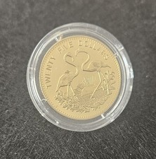 Bahamas 25 Dollars 1992 GOLD