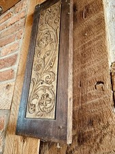 Antike Holztafel Wandpanel mit