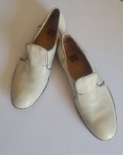 Herren Slipper MOMA Obermaterial u. Sohle Leder Gr. 42 Cremefarben TOP 