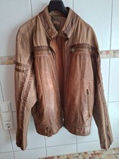 leichte Leder-/Textiljacke