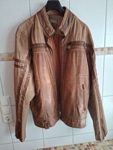 Leichte leder textiljacke - leichte, leder-/textiljacke