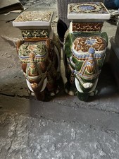 Elefanten Hocker Oder Beistelltisch für Pflanzen Blumen