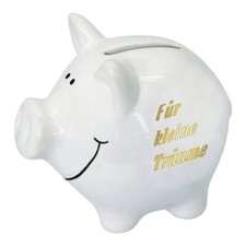 Sparschwein: Weiss Spardose