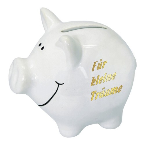 Sparschwein weiss spardose - sparschwein:,