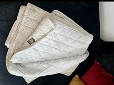 Neuwertig Gözze Kuscheldecke 150x200 cm Creme/Gold