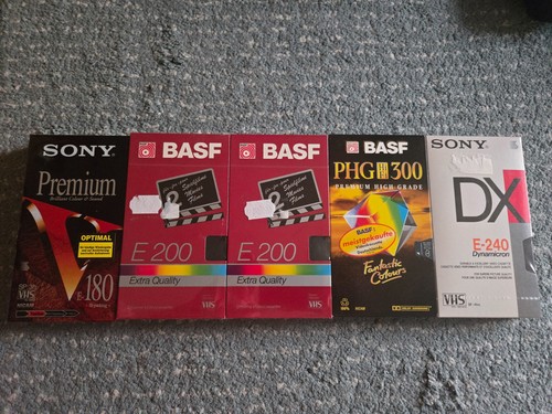 Vhs videokasetten neu - 5x,