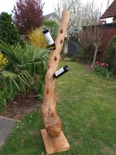 Flaschen Ständer Halter Echtholz rustikal Weinflaschen Halter Ständer Dekoration