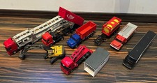 9 x Siku 1:50 1:55 Auto Transport Bus Kran Kipper Mulde