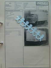 LKW IFA W 50 L /IKST Kofferaufbau 1972 DDR KFZ-Brief KTA Vorlage f. Zulassung