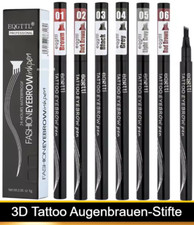 3D Tattoo Augenbrauen Stift Pen Microblading Wasserfest Gabelspitze 24h Makeup ✔
