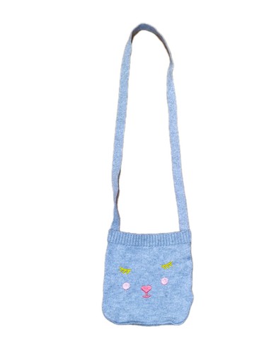 Graue strickhandtasche - 🦄,