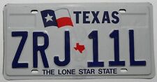 Nummernschild USA aus Texas "The Lone Star State" mit Flagge und Map. S-8509.