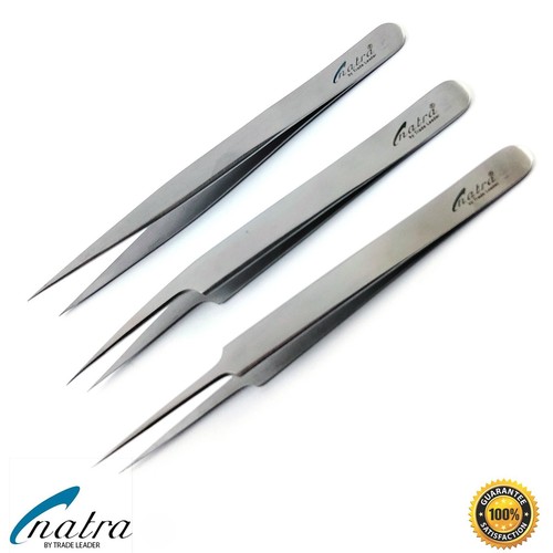 3er set uhrmacher pinzette - set,