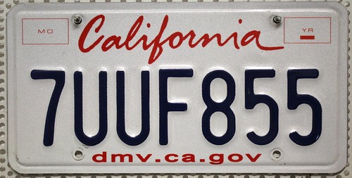 Kalifornien nummernschild usa - kalifornien,